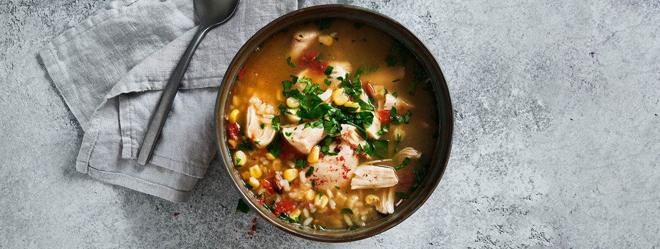 Homemade Chicken &amp; Rice Soup
&ndash; Lewis of Sunningdale